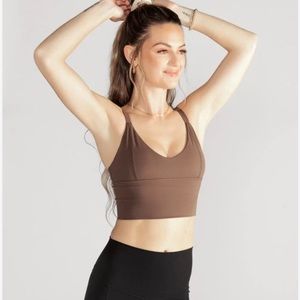 Popflex Gulch Crop Bra Mocha